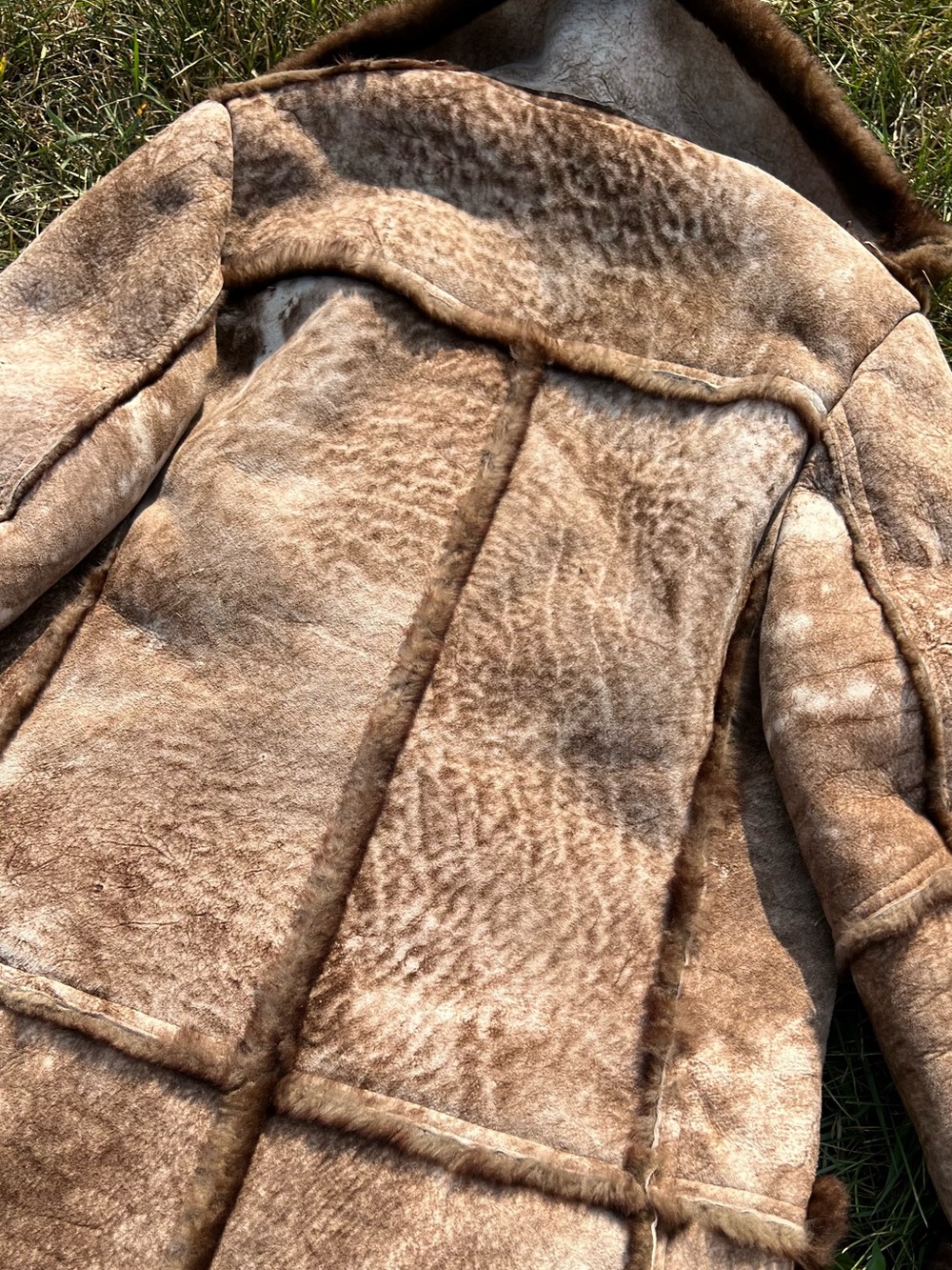 Vtg 70s Genuine Sheepskin Shearling Coat - Picture 11 of 11